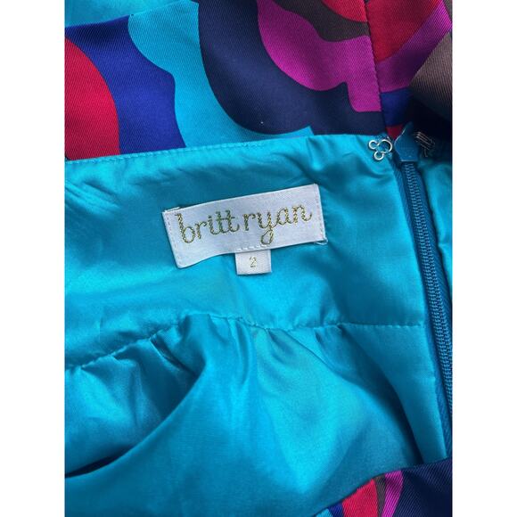 Y2K vintage silk mini skirt psychedelic 2000s - Picture 6 of 7